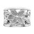 Sterling Silver Rhodium-plated Flower Ring - QR-F28CB831-7160