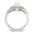 Sterling Silver Rhodium-plated FW Cultured Pearl & Diam. Ring - QB-9E1E8FB1-7480