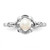 Sterling Silver Rhodium-plated FW Cultured Pearl & Diam. Ring - QB-E4F77CA5-6584