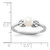 Sterling Silver Rhodium-plated FW Cultured Pearl Ring - QB-5EA32F60-5653