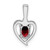 Sterling Silver Rhodium-plated Garnet & Diam. Pendant - QB-BB18A0A1-2588