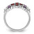 Sterling Silver Rhodium-plated Garnet Amethyst and White Topaz Ring - QR-033C9692-7655