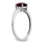 Sterling Silver Rhodium-plated Garnet and Diamond Ring - RM-E62080D9-3414