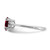 Sterling Silver Rhodium-plated Garnet and Diamond Ring - RM-E9C91E9D-5212