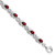 Sterling Silver Rhodium-plated Garnet Bracelet - QX-D9292E2D-9471