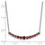 Sterling Silver Rhodium-plated Garnet Pendant w/Necklace