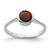 Sterling Silver Rhodium-plated Garnet Ring - QR-7CA4F9FF-2108
