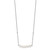 Sterling Silver Rhodium-plated Glass Pearl 16in w/2 in ext Necklace