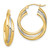Sterling Silver Rhodium-plated Gold-plated Triple Hoop Earrings