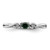 Sterling Silver Rhodium-plated Green & White CZ Ring - QR-D5362E99-6109