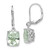 Sterling Silver Rhodium-plated Green Quartz Earrings - QE-AFD401EA-2962