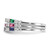 Sterling Silver Rhodium-plated Green, Red and Blue CZ 3 Ring Set - QR-AD181932-5064