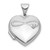 Sterling Silver Rhodium-plated Half Point Diamond Infinity 15mm Heart Locket