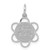 Sterling Silver Rhodium-plated Happy Birthday Disc Charm - QC-7B999BBB-2725