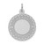 Sterling Silver Rhodium-plated Happy Birthday Disc Charm - QC-DA2E761D-7368