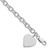 Sterling Silver Rhodium-plated Heart Fancy Link Bracelet - QG-3304CD7B-8438
