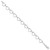 Sterling Silver Rhodium-plated Heart Link Bracelet