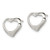 Sterling Silver Rhodium-plated Heart Post Earrings - QE-87FD2269-7993