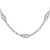 Sterling Silver Rhodium-plated Hollow Paperclip Link 24in Necklace