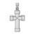 Sterling Silver Rhodium-plated Hollow Reversible Cross Pendant - QC-52265ADA-9055