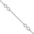 Sterling Silver Rhodium-plated Infinity 10in Plus 2in ext Anklet