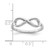 Sterling Silver Rhodium-plated Infinity Ring - QR-6CAAE12A-7928