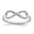 Sterling Silver Rhodium-plated Infinity Ring - QR-B770ED2A-9519