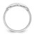 Sterling Silver Rhodium-plated Infinity Ring - QR-B770ED2A-9519