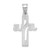 Sterling Silver Rhodium-plated Jesus Cross Extra Small Pendant