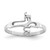Sterling Silver Rhodium-plated Jesus Cross Ring - QR-57CCC8FA-3033