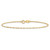 14K 7 inch 1mm Singapore with Spring Ring Clasp Chain