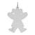 Sterling Silver Rhodium-plated Kid Charm - XK-7EBD5736-2729