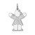 Sterling Silver Rhodium-plated Kid Charm - XK-A30A0B97-5534