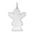Sterling Silver Rhodium-plated Kid Charm - XK-A30A0B97-5534