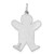 Sterling Silver Rhodium-plated Kid Charm - XK-BC9D5C73-4174
