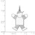 Sterling Silver Rhodium-plated Kid Charm - XK-C1DAC182-1232