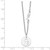 Sterling Silver Rhodium-plated Kitty and Fish w/1 in Ext Necklace