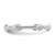 Sterling Silver Rhodium-plated Knot Eternity Ring - QR-D716F46E-2596