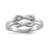 Sterling Silver Rhodium-plated Knot Ring - QR-639CD1EC-5547