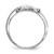 Sterling Silver Rhodium-plated Knot Ring - QR-639CD1EC-5547