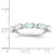 Sterling Silver Rhodium-plated Lab Created Opal and CZ Ring - QR-326A7E2E-5368