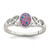Sterling Silver Rhodium-plated Lab Created Opal Ring - QR-37156C20-9145