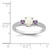 Sterling Silver Rhodium-plated Lab Created Opal/CZ Ring - QR-554AE052-5761