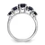 Sterling Silver Rhodium-plated Lab Created Sapphire Ring - QD-88173947-7761