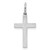 Sterling Silver Rhodium-plated Laser Designed Cross Charm - QX-306D2477-9099