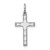 Sterling Silver Rhodium-plated Laser Designed Cross Charm - QX-494A88F4-8837