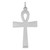 Sterling Silver Rhodium-plated Laser Designed Cross Pendant - QX-285775DE-6093