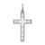 Sterling Silver Rhodium-plated Laser Designed Cross Pendant - QX-303B78E9-5768