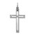 Sterling Silver Rhodium-plated Laser Designed Cross Pendant - QX-3639299B-5957