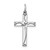 Sterling Silver Rhodium-plated Laser Designed Cross Pendant - QX-3B8CD7C5-5899
